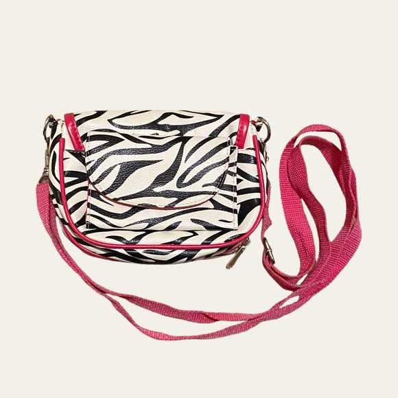 Zebra Print Y2K Crossbody Purse - Picture 2 of 4